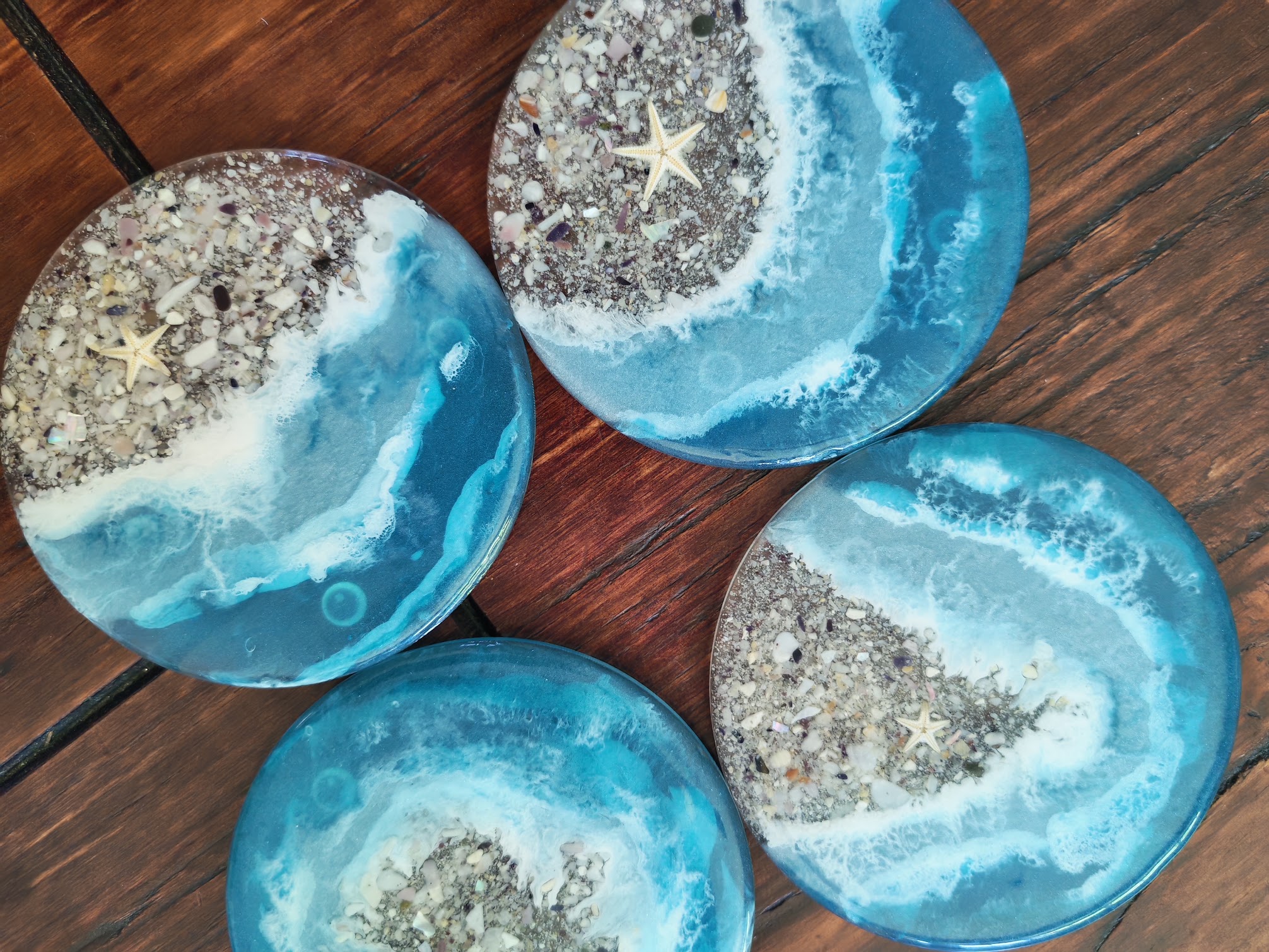 Ocean Resin Coasters - Image 2