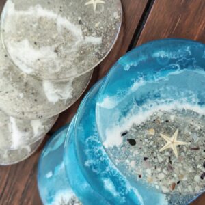 Ocean Resin Coasters